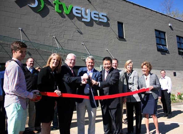 TVEyes Ribbon Cutting New HQ Headquarters Fairfield CT